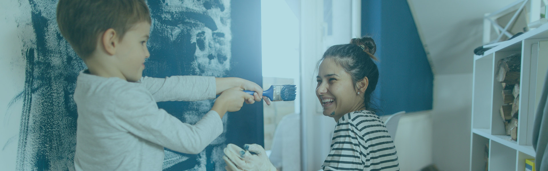 Mom and Son Painting - Home Equity Loans