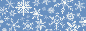 Snowflakes on Blue Background - Newsletter