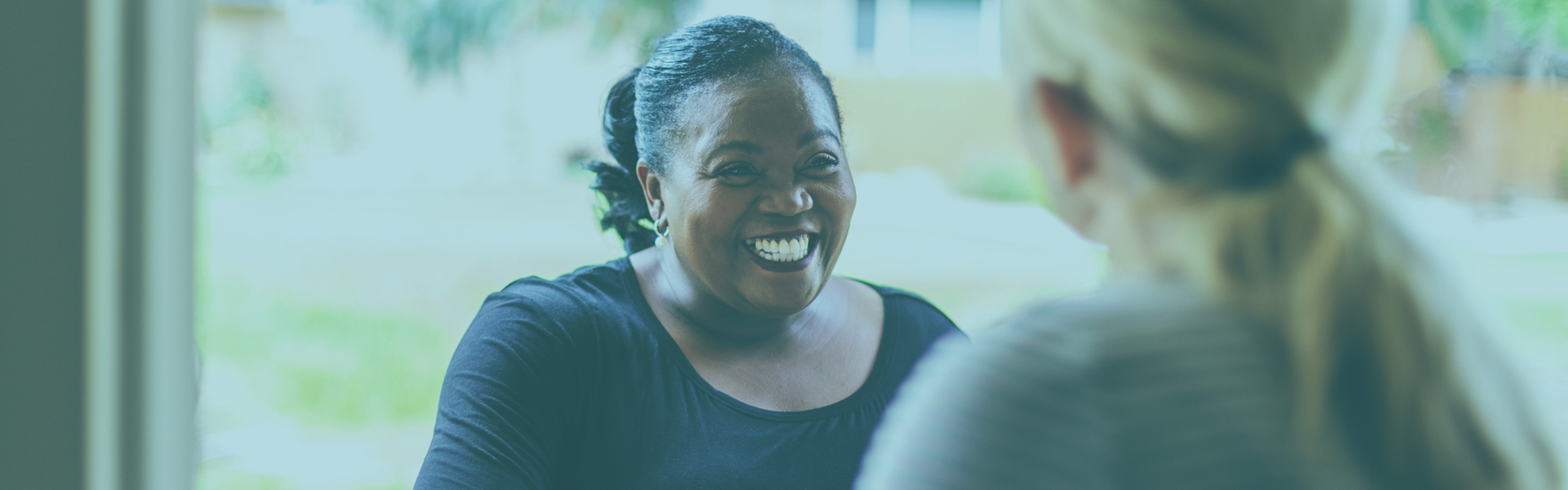 Smiling women during conversation | Partners